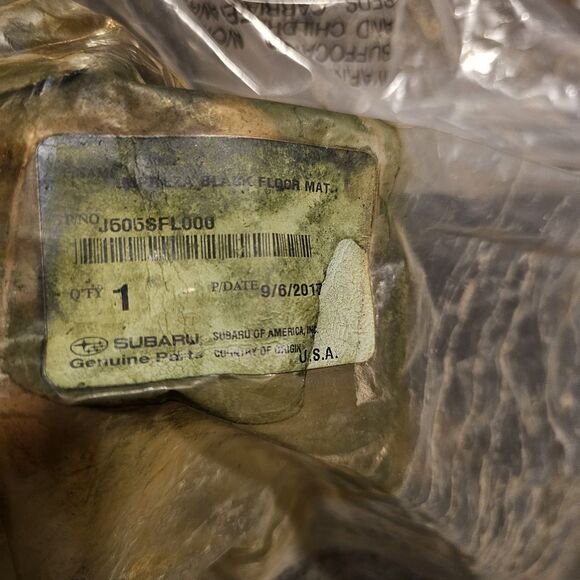 2017 OMP Subaru Impreza Rubber Floor Mats Black All Weather J606SFL000 - 4 Pack - Picture 7 of 8